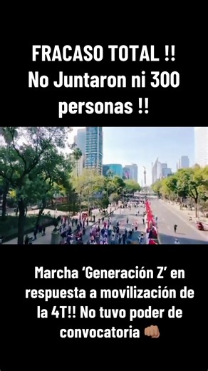 Fracasó la marcha de la Generación Z en el Ángel