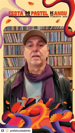 #Repost @prefeituraitabirito with @use.repost ・・・ 🎶✨ Zeca Baleiro tem encontro marcado com Itabirito! Dia 13 de setembro, às 21h, ele sobe ao palco da Festa do Pastel de Angu 2025, na Praça dos Inconfidentes, para um show inesquecível. 📲 Confira o recado especial que ele deixou para vocês e já anota na agenda! #festadopasteldeangu #itabirito #cultura #prefeituradeitabirito | Zeca Baleiro