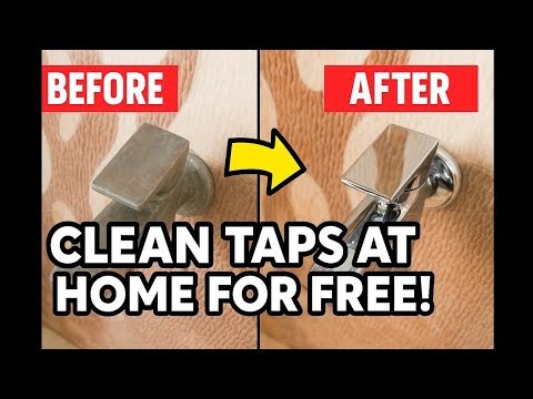 How To Clean Bathroom Taps At Home For Free | Clean Bathroom | Bathroom Hacks