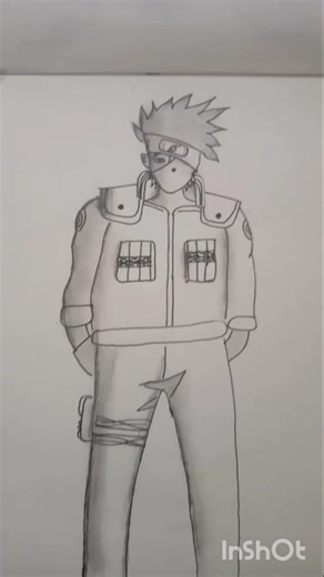 kakashi full body drawing