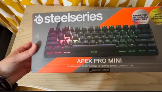 Watch Apex Pro Mini from steel series keyboard unboxing on Amazon Live