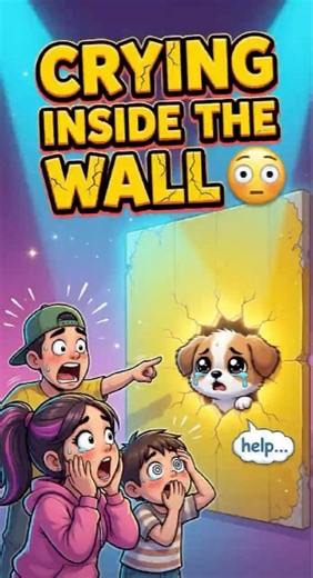 They Heard Crying Inside the Wall… 😳❤️ #shortsfeed