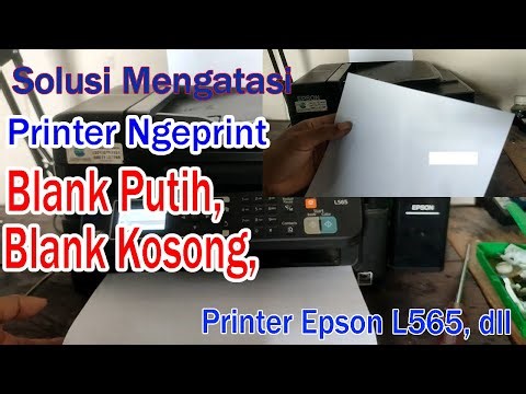 How to Overcome Blank Print Results on Epson L565 Printers etc. White Blank Print Results