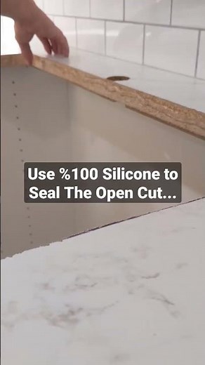 Installing a Drop in Kitchen Sink #shorts