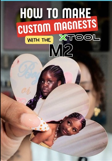 Making custom photo magnets with my xTool M2 😍 I’m obsessed with how these came out! Such a cute way to turn your favorite photos into something you can actually use. ❤️ Want to see how I made them? The full step-by-step tutorial is up on my YouTube — link in my bio! 🎥✨ #xToolPartner #xToolM2 #CustomMagnets #PhotoMagnets #DIYProjects