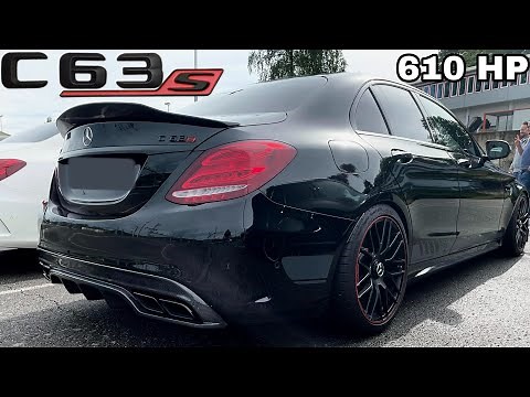 610HP BRUTAL SOUND 🏁🥵💥💥Mercedes-AMG C63s Edition 1 | INCREDIBLE Exhaust DRIVE + ACCELERATION