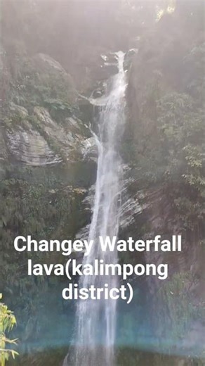 Changey Waterfall (Lava)Near Kolakham village, Kalimpong district 🏞️#shorts #youtubeshorts