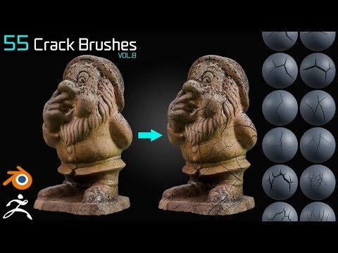 Realistic Surface Cracks in Blender – Crack Brush Demo
