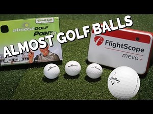 Mevo+ using Almost Golf Balls and how they compare to real golf balls