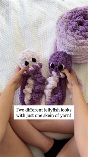 Handknit Ombré Jellyfish Stuffie Tutorial