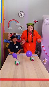 🎈WHO WINS THE RACE? Blow the BALLOON to GO! #shorts #kids