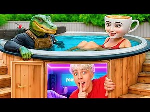 We Built 3 SECRET Rooms to Spy on Bombardiro Crocodilo!