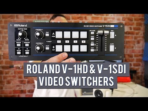 Roland V-1HD & V-1SDI Video Switchers w/ PTZOptics Cameras