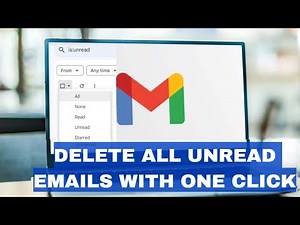 Delete ALL Unread Emails at Once in Gmail! Just with one CLICK clean up Gmail Inbox!