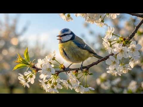 Blooming Trees & Birds Chirping | 4K Relaxing Spring Nature Ambience 🌸