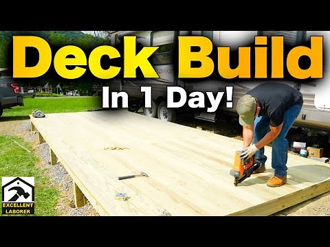 How to Build a Deck | Cheap, FAST, EASY and Floating!