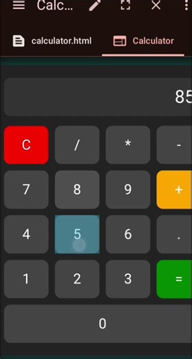 🧮 Calculator Using HTML CSS JavaScript | Beginner Project #6