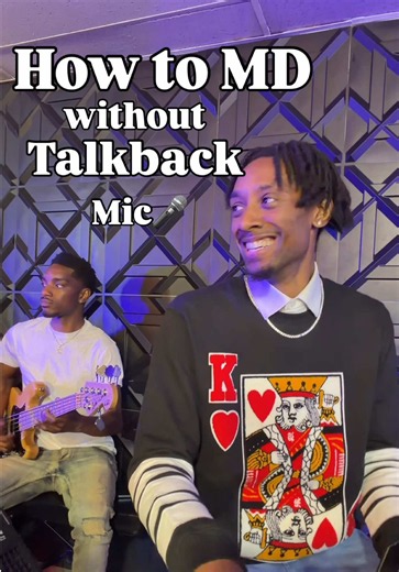 How to MD without a Talkback Mic