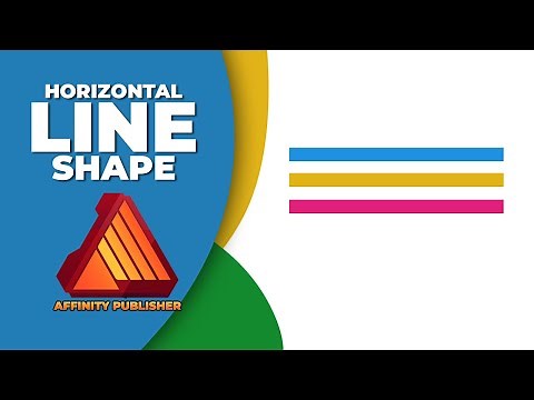 How to insert a horizontal line shape in affinity publisher