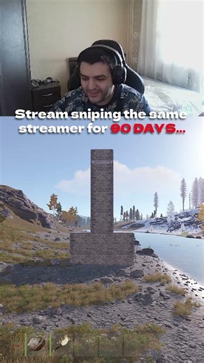 Stream sniping the same streamer for 90 DAYS... #rust #rustgame #rusttrolling
