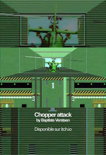 🚁 Chopper Attack : un moteur de jeu conçu de A à Z par un étudiant en Mastère Game Programming Dans le cadre d’un cours de programmation moteur, Baptiste à imaginer et développer son propre moteur pour ensuite le mettre à l’épreuve dans un jeu concret. Un shoot en vue de dessus où le joueur pilote un hélicoptère, confronté à des vagues continues d’ennemis à travers différentes villes. ⚙️ Le projet repose sur un moteur entièrement développé par l’étudiant : • gestion de la physique, du son et du