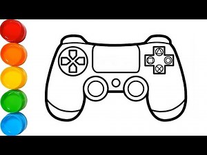 How to Draw Wireless Controller and Paint Coloring Pages