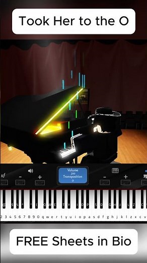 King Von - Took Her to the O | Roblox Piano 🔥 #piano #pianoshorts #roblox #shorts #shortvideo