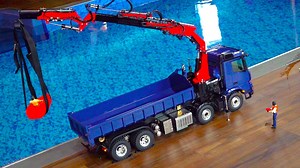 The REAL RCSparks! on Instagram: "Welcome. Ever wonder how to relax? Me too.. I have been working on achieving this kind of calmness for years and I thought I would share some of my experience here. Most folks would laugh at me "playing" and using my imagination - but I find it to be incredibly therapeutic. I already installed the quick connect couplings and then the jib arm on to the knuckle boom and gave it a full extension. Then I attempt my first dangerous lift with the crane, from the 8x8 h