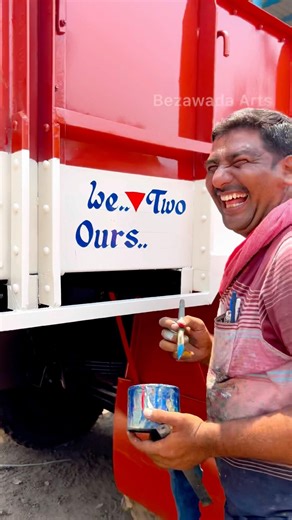 Traditional Indian Truck Art: Painting a Vintage Masterpiece #viral #shorts #trending