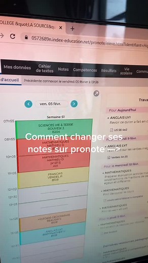 Changer ses notes sur pronote #pourtoi #fyp #hack #pronote