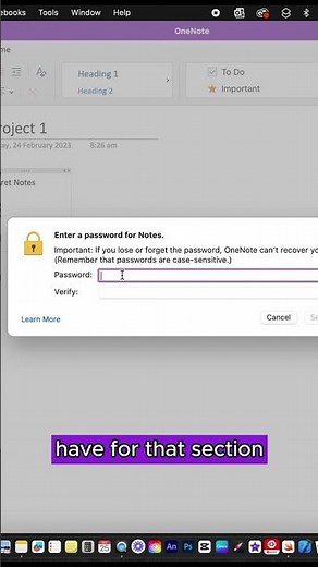 How to Use Passwords on OneNote