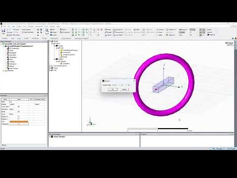 Ansys Maxwell: Magnetostatic 3D Analysis of Coil and Magnet
