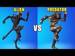 ALIEN vs PREDATOR in Fortnite Dance Battle! (Xenomorph vs Predator)