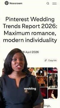 Wedding Trends 2026 According to Pinterest: Top Ideas Couples Are Obsessing Over