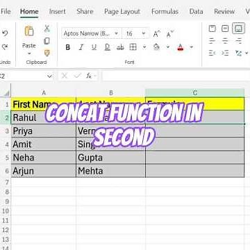 Concat() function in Excel! In this 10-second | Excel Tips 2025