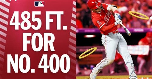 Mike Trout hits his 400th home run