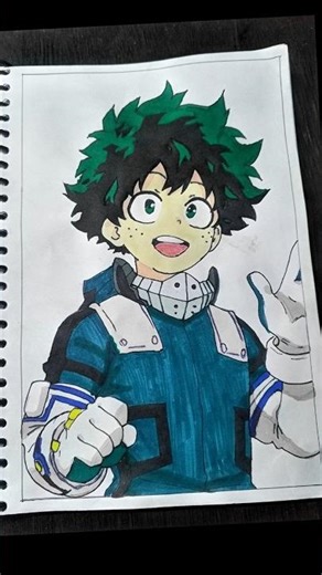 Izuku Midoriya (Deku) Underwater Sketch | Dramatic Pencil Art