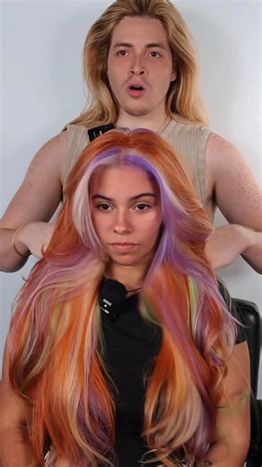 Alejandro lopez on Instagram: "SCOOBY DOO DAPHNE HAIR !! I had soooooo much fun creating this look inspired by Daphne from @scoobydoo !! Her hair was protected with @olaplex no 1 during the lightening process ! For her purple I mixed up @pravana clear pastel with alittle violet pink and magenta for her green I used yellow with afew drops aquamarine and clear pastel we are obsessed with this look !! . . . #hairtransformation #scoobydoo #hairconsultation #haireducation #colorfulhair"