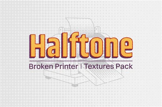 Download Halftone: Broken Printer Textures