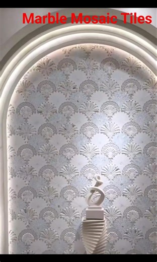 Marble Mosaic Tiles #marble #youtubeshorts #home #wall #walldecor #viral #trending #interior #bed