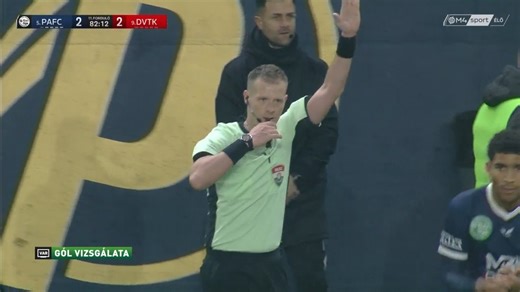 Érdekes jelenet volt: VAR-ozás után végül les miatt nem adták meg a DVTK gólját. 😬❌ | M4 Sport