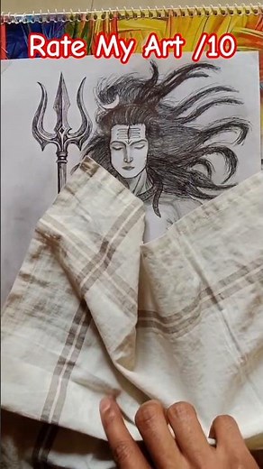 Divine Power Unleashed: A Stunning Lord Shiva Sketch in Pencil 🙏🙏🙏Like and Subscribe For More Video