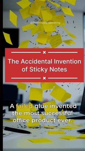 The Accidental Invention of Sticky Notes! #shorts