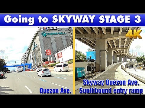 Going to Skyway Stage 3 | Quezon Ave Fisher Mall to Skyway Quezon Ave Southbound Entry Ramp | [4K]