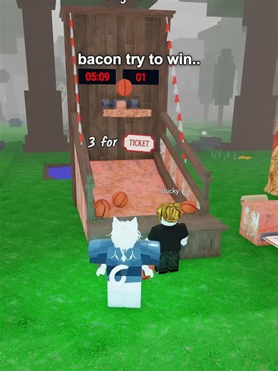 Roblox play basketball with bacon #roblox #robloxgames #robloxedit