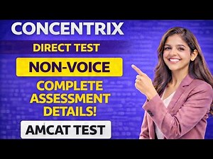 Concentrix Assessment Test | Concentrix AMCAT Test Questions | Concentrix Versant Test for Non Voice