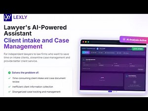 Lexly – AI-Powered Client Intake & Case Pre-Screening for Lawyers