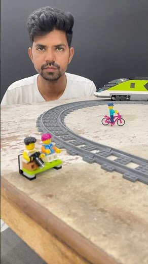 Lego High Speed Passenger Train Camera Boy Enjoy Travel