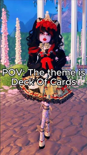 THEME: Deck Of Cards🃏❤️How many stars would you rate me?⭐️#roblox #dresstoimpress