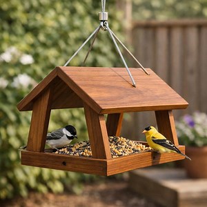 Wooden Bird Feeder Plans – Diy Outdoor Garden Birdhouse Feeder Blueprint Pdf - Etsy